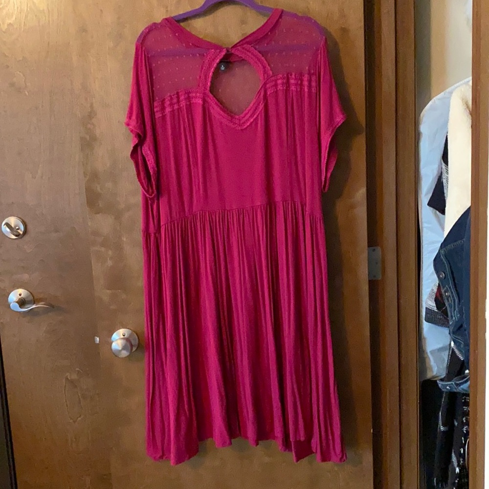 Torrid dress, polka dot lace top